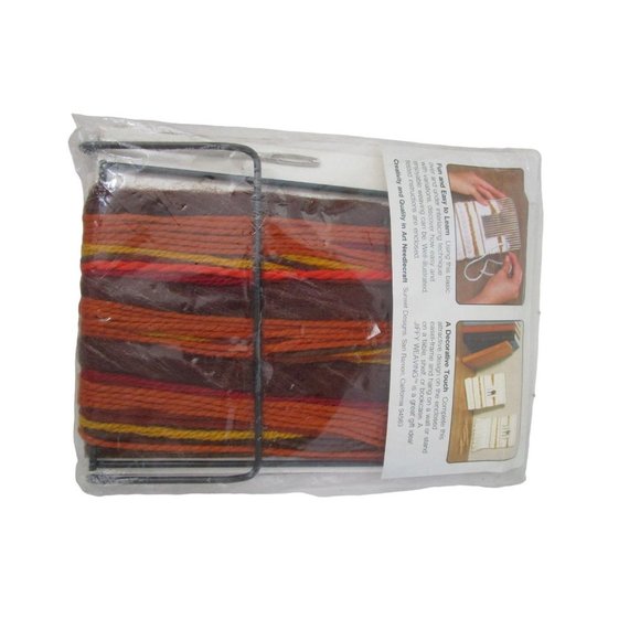 Vintage Jiffy Weaving Brown Stripes Beads Judith Dern NOS Minor Package Damage - Picture 10 of 10